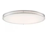Commercial Electric 32 In. Brushed Nickel Led Oval Flush Mount Ceiling Light. Fixed Price $55.99.