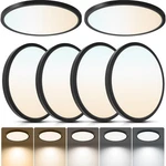 Laiyidia Pack 2640LM Dimmable Led Flush Mount Ceiling Light Fixtures, 5CCT .... Fixed Price $79.70.