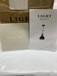 Light Society Hampshire Farmhouse Pendant LAMP(LS-C248-SN)-NICKEL*NEW-BOX Damage. Fixed Price $65.88.