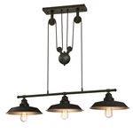Westinghouse 6332500 Bronze Iron Hill 3-LIGHT 40"W Linear Chandelier. Fixed Price $191.89.