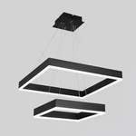 Lamqee Modern 23.6 In. 101-WATT 2-LIGHT Dimmable Led Black Tiered Chandelier. Fixed Price $169.50.