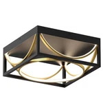 Artika Luxury 13 In. 1-LIGHT Modern Black And Gold Integrated Led Flush Mount. Fixed Price $63.99.