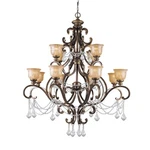 Crystorama Norwalk Light Clear Crystal Chandelier, Bronze 7512-BU-CL-MWP. Fixed Price $2584.99.