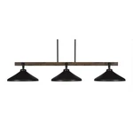 Toltec 1143-422-DG Portland Bulbs Bar Billiards Pool Table Island Light. Fixed Price $299.00.