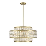 Savoy House Renzo 4-LIGHT Pendant, Warm Brass 7-9046-4-322. Fixed Price $1084.00.