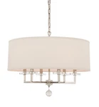 Crystorama Lighting Group 8116 Nickel Paxton 6-LIGHT 26"W Drum Chandelier. Fixed Price $1398.00.