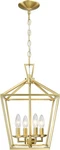 Untrammelife Gold Lantern Chandelier 4-LIGHT Pendant Modern Hanging Pen.... Fixed Price $40.00.