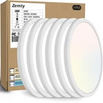 Zemty 6-PACK 12-INCH Led Flush Mount Ceiling Lights, 24W 3200LUMENS 5 Cct Adj.... Fixed Price $87.09.