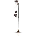 Pendant Light Industrial Pulley, Moonkist Chandeliers Edison Adjustable Retro.... Fixed Price $90.16.