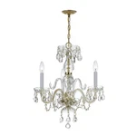 Crystorama Lighting Group 3 16" Wide Crystal Pendant 5044-PB-CL-I. Fixed Price $99.99.