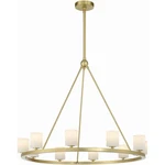 Crystorama ARA-10265-SB-ST Aragon Chandelier Soft Brass. Fixed Price $2198.00.