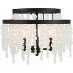 Crystorama POP-A5073-MK-FR Poppy Semi-flush Mount Matte Black. Fixed Price $448.00.