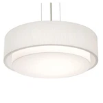 Afx Lighting Sanibel 3 18" Pendant, Nickel/linen White SAP1824MBSN-LW. Fixed Price $387.00.