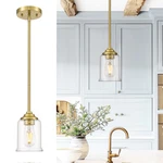 Zeyu Gold Pendant LIGHT,ZSL104MIL Bg 1-LIGHT Hanging Fixture For Dinning,kitchen. Fixed Price $34.00.