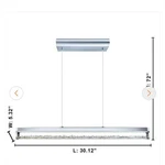 New Eglo Trevelo 100-WATT Chrome Integrated Led Pendant. Fixed Price $129.00.