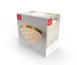 Devo 11.81 2-LT Matte Brass Flush Mount Ceiling Light W/ Milk Glass Shade. Fixed Price $88.00.