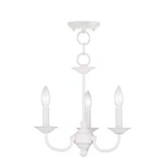 Livex Lighting Home Basics Mini Chandelier White 4153-03. Fixed Price $139.96.