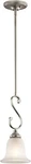 Kichler 43162NI - Monroe Light Mini Pendant Brushed Nickel. Fixed Price $55.00.