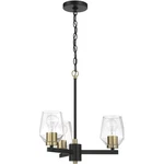 Craftmade 56923-FBSB Avante Grand Chandelier Flat Black Satin Brass. Fixed Price $178.13.