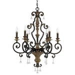 Quoizel MQ5006 Marquette Light 28"W Candle Style Chandelier - Heirloom. Fixed Price $599.99.