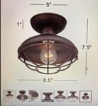 Franklin Park Wide Bronze Cage Light 8.5 Indoor / Outdoor New Never Installed. Fixed Price $65.00.