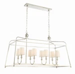 Crystorama Lighting Group 2249 Sylvan 8 42"W Linear - Nickel. Fixed Price $998.00.