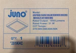 Juno Jsfsq 14IN 18LM SWW5 90CRI Mvolt Zt Wh M6 Selectable Color Temp 21W 120-277. Fixed Price $38.99.