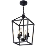 Pakokula 4-LIGHT Black Farmhouse Chandelier Iron Lantern Pendant Rustic. Fixed Price $68.74.