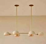 6 Eyeball Shades Sputnik Brass Luxury Chandelier Best For Living Room/hallway. Fixed Price $753.86.