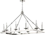 Hudson Valley Lighting 3244-PN Allendale Linear Chandelier Silver. Fixed Price $971.20.