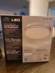 New Altair Lighting Led 14" Decorative Energy Saving Flushmount Brush Nickel Dim. Fixed Price $54.99.