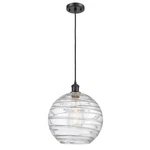 Innovations Xl Deco Swirl Mini Pendant, Black/clr 516-1P-BK-G1213-12. Fixed Price $212.96.