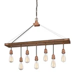 Westinghouse Lighting 7 Chandelier Barnwood Finish With Washed Copper. Fixed Price $22.74.