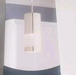 Hampton Bay Hensley 1-LIGHT Satin Nickel Mini Pendant 204878A. Fixed Price $17.29.