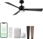 Bali 42" Smart Ceiling Fan With Led Light Kit & App Control - Matte Black. Fixed Price $233.99.