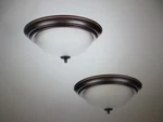 Ce 13 In. 2-LIGHT Oil Rubbed Bronze Flush Mount 2-PACK EFG8012A-ORB. Fixed Price $28.95.
