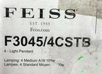 Feiss F3045/4CSTB Colorado Springs Chestnut Bronze Pendant. Fixed Price $299.99.