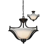 Z-lite Lagoon Light Pendant, 19.5X15", Matte Black, Opal 703SFC-MB. Fixed Price $184.99.