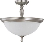 Nuvo Bella 3 Light Brushed Nickel Semi-flush Ceiling Orig $180. Fixed Price $71.99.