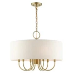 Livex Blossom 7 Light Pendant Chandelier, Antique Brass 49806-01. Fixed Price $569.96.