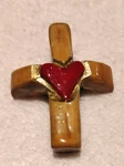 Taxidermy Elk Antler Heart Cross Necklace Pendant By Jr Charlie Outsider Artist. Fixed Price $49.00.