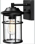 Pia Ricco Outdoor Wall Light, Seeded Glass Shade, Exterior Porch Fixture. Fixed Price $45.95.
