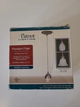 Patriot Lighting 5 Pendant Fixture Brushed Nickel Glass Shade Holder !. Fixed Price $9.96.
