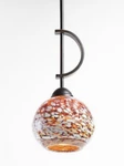 Woodbridge Lighting North Bay 1-LIGHT Mini-pendant Red Glass 6" X 45" Bronze. Fixed Price $49.99.