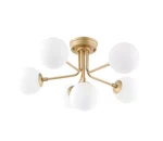 Jonathan Y Olivier Parisian 24 In. 6-LIGHT Globe Modern Industrial Flush Mount. Fixed Price $90.00.
