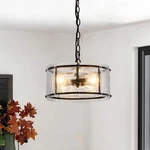 Edislive Chloe 3-LIGHT 11.8 In. Water Glass Black Chandelier For Dinning Room. Fixed Price $54.99.