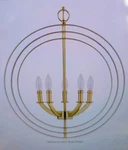 Progress Lighting P3841-12 Equinox 5 22" Taper Candle Globe Chandelier. Fixed Price $305.00.