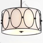 Jonathan 19"CONTEMPORARY Metal Led Pendant Oil Rubbed Bronze/white Violetta. Fixed Price $221.99.