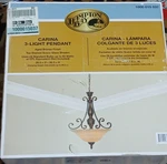 Hampton Bay Carina 3-LIGHT Pendant Aged Bronze Hanging 100015037 Shade. Fixed Price $42.89.
