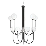Eurofase Lighting 48925 Iissa 40"W Chandelier - Black. Fixed Price $3365.00.